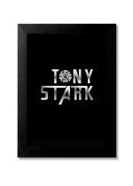 Blue Nexus Tony Stark Iron Man Wall Poster with Wall Frame Room Art Painting Collection A4 size 10x13
