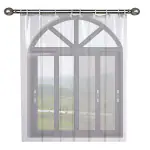 WISHLAND 0.15 mm PVC AC Transparent Curtain for Window(Size - 4.5 X 6 Feet)
