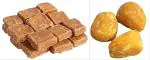 Ritually Pure 100% Organic | Brown Barfi Gur + Yellow Ladoo Gur | 2 Kg Each | Pack of 2 | 4 Kg Pack