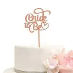 AMFIN Bride to Be Decoration / Bride to Be Cake Topper / Bride to be Props for Bachelorette Party / Cake Topper for Bride - Pack of 1