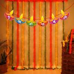 Zyozique Happy Diwali Banner, Multicolor Diwali Banner