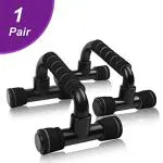 CONSONANTIAM Push Up Bars Stand for Men and Women || Foam Grip Handle Pushup Bar For Chest Press, Pushup, Strenght Training, Fitness Exescise (Black)