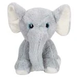 Fuzzbuzz Glitter Eye 28cm Elephant Soft Toy for Kids 3Y+, Multicolour