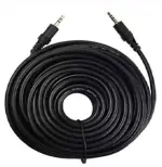 Tech Gear AUX Cable 20 m 3.5mm Male to Male Stereo Aux Extension Cable (Compatible with home theatre, car speaker, music system, mobile phone, Black, One Cable)