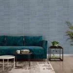 Asian Paints ezyCR8 Criss Cross Blue Non-Adhesive Wallpaper for Home & Office (53cm x 950cm)
