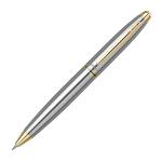 Scrikss Knight 88 Mechanical Pencil | Chrome | Twist Mechanism | 0.7mm | Brass Accessories Plated with 23k Gold | Modern & Elegant Design | Ideal for Office, Home, College, Gifting