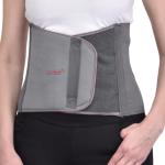 Accusure Grey Abdominal Support Tummy Trimmer Abdominal Belt Compression (XXL)
