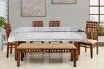 The Furnishing Tree Rectangle Shaped 4 to 6 Seater Transparent Table Cover WxL 54x78 inches 0.15 mm Thickness with White Lace