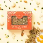 The Sweet Blend Gud Kaju Katli - 250g | Made with Organic Jaggery and Cashews only| No added Sugar
