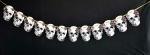 My Party Suppliers Deadly Skull Spooky Paper Skull Banner for Halloween Decoration