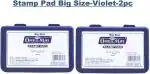 SONI OFFICE MATE Stamp Pad Big Size for Stamping | Finger and Thumb Print Ink Pad |Violet Ink Pad (Set Of 2, Violet)