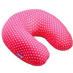 VIAGGI Microbeads U Shape Neck Pillow for Travel and Relief Neck Pain Cervical Orthopedic Pillow - Pink