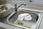 KARTUNBOX 20 Pipe - Stainless Steel Sink Folding Fruit Vegetable Drying Drain Rack Dish Drying Rack, Stainless Steel Roll-Up Over Sink Rack Kitchen Foldable Drying Drainer - 18