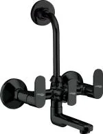 AMATRA Luxury Series Matte Black Finish PVD Coated Brass Wall Mixer With L Bend For Bathroom and Kitchen Mixer Faucet