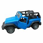 RKZ Openable 2 Door Wrangler Toy Car 1:32 Die-cast Pull Back Model Car with Open The Door Toy Vehicle Cars for Kids (Blue)