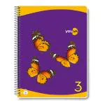 Navneet Youva| 3 Subject Notebook| Spiral Bound Notebook with safety Lock| Size 20.3 cm x 26.7 cm| Single Line Notebook| 150 Pages| Pack of 3