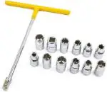 Inditrust T Spanner Socket Type Handle Wrench 12 Pcs socket 8mm - 19mm 1/2