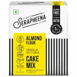 Serapheena|Keto Cake Mix with Almond Flour -Vanilla Victoria|Gluten Free| No Maida|Zero sugar|Vegan|120 g|Pack of 1