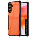 Fashionury Shockproof Crystal Clear Back Cover Case for Samsung Galaxy F55 5G | 360 Degree Protection | Protective Design | Transparent Back Cover Samsung Galaxy F55 5G (Black Bumper)