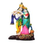 Sai Amrut Multicolor Fabric Fabric Radha Krishna