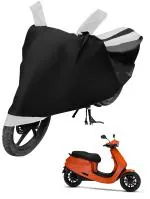 Auto Hub Bike Cover for Ola S1 pro , Dustproof UV Protection water resistant Custom Fit Cover-(Black-White )