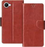 Sbms Realme C30, Realme C30S, Realme 50I Prime Brown Artificial Leather Shock Proof Flip Cover