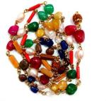 Vridaann Ratan Bazaar Women Stone Navratna mala Pendant