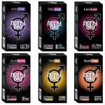 NottyBoy Mixed Variety Pack 4in1 & 3in1,Bigger 1500 Dots, Ultra Ribbed, Extra Time Condoms-60 Pieces