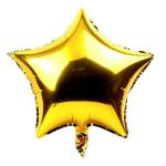 Hippity Hop Rubber Golden Star Shape Foil Balloon