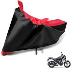 Auto Hub Bike Body Cover for Yamaha FZX , Dustproof UV Protection water resistant Custom Fit Cover-(Black-Red)