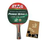 Stag Iconic Power Drive Plus (Wooden Case) Advanced Series Table Tennis (T.T) Racket| Pro Performance Training T.T Racquet| Premium ITTF Approved Rubber| Custom Designed Comfortable Ergonomic Grip Paddle