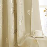 Urban Space Pure Blackout Curtains for Living Room, Gold Foil Printed Luxurious 100% Blackout Curtains Eyelet with Tieback, 1 Piece Pack (Long door 8ft x 4ft)