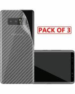 GADGETRONICS Samsung Note 8 Transparent Plastic Scratch Resistant Back Screen Protector (Pack of 3)