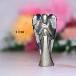 Crystal Divine Pyrite Angel Figurines and Statues for Home Decor Items & Decorative Items Crystal Angel Statue Set Crystal Angel Set Angel Wings Angel Crystal Statue for Spritual Item Gifts 3 Inch