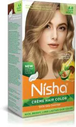 Nisha Creme Hair Color for Women - Light Blonde, 60g+60ml, Long-lasting, 100% Grey Coverage Permanent Hair Colour for Soft, Shiny, Healthy Hair