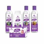 DBABIES Travel Kit for Newborn Babies (50 ml Each) | Baby Lotion, Tear Free Shampoo, Baby Soap, Massage Oil, Powder | Ideal Baby Gift Sets for Baby Shower, Newborn Gifting