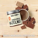 9GRAMS Hazelnut Spread, crunchy 200g | free from preservatives & palm oil| Chocolate made in-house