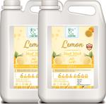 CALICARE Lemon Fragrance Handwash Germ Protection Refill Pack, 5000 Ml Each (Pack Of 2)