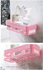 DipNish Multicolor Plastic Wall Shelf Pack of 3