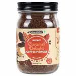 Urban Platter Instant Caramel Delight Coffee Powder, 75g (Flavoured Instant Coffee | Blend of Arabica and Robusta Coffee Beans | Makes 25 cups | Caramel Flavour)