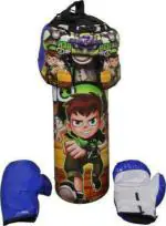 Aao Je Multicolor Kids Ben 10 No.1 Boxing Kit With Gloves And Head Guard For Kids 3 To 10 Years (Set Of 4)