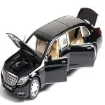 KTRS ENTERPRISE 1:24 Diecast Metal Car Model Maybeach Toy Cars Kids Pull Back Openable Doors With Light Sound|Multicolor