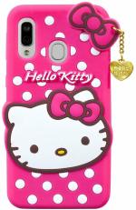 Aviaaz Samsung Galaxy A20 Hello Kitty Pink Silicon Back Cover