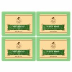 KA KHADIARK Natural Khus Bath Soap| Herbal Soap| Natural Soap| Khadi Soap| Organic Soap for Men & Women 125gm Pack of 4