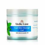 Vedicline Cool Mint Massage Gel Eliminate Dirt And Stimulates Skin Cells With Mint Oil, Lavender Oil, Shea Butter, Olive Oil, For Radiant Skin,100ml