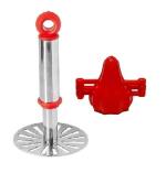 URBAN BUY Stainless Steel Pav Bhaji Masher With 1 Pcs Solid Plastic Modak and Multicolour, Pack of 2