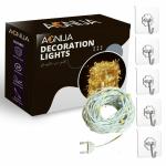 X4Decor 42 LED Fairy String 12 M White Twinkle Light With 5 Wall Hooks For Festival Special Navratri Karvachouth Diwali Christmas New Year Party Indoor Outdoor Decoration Light(Combo Pack Of 1)