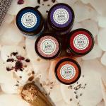 The Boom Bath Himalayan, Lavender, Ocean, Rose, Vitamin C, Infused with Essential Oils for Body & Foot Spa, Bath Salt - Set of 5 Jar (25gm each)