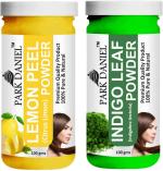 Park Daniel Pure And Natural Lemon Powder And Indigo Leaf Powder, 100 G Each (Combo Of 2) |Hair Care|Dandruff Control hair Powder|Healthy Strong Hair Mask