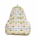 Style Homez Hackey Cotton Canvas Abstract Printed Bean Bag XXL Size With Beans Fillers